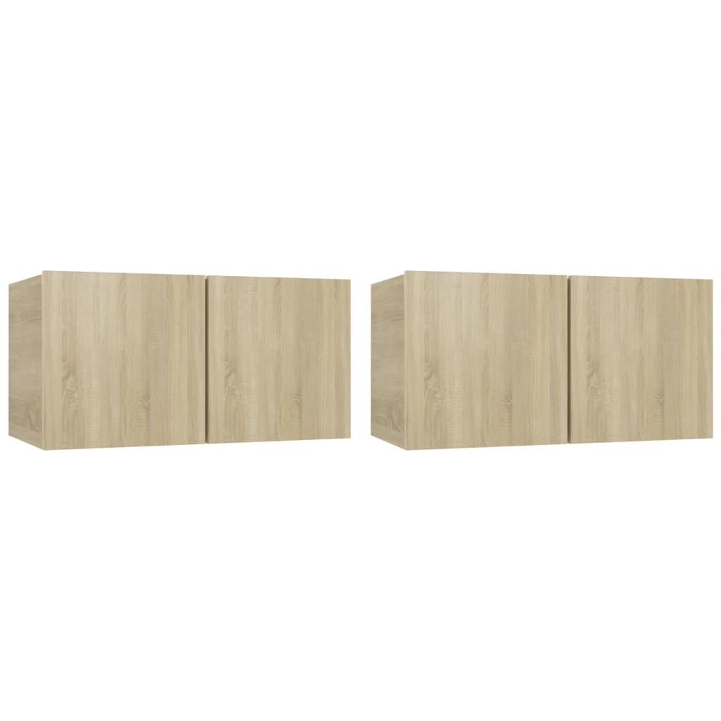 4 Piece TV Cabinet Set Sonoma Oak - OLBRIT