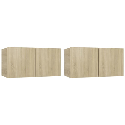 4 Piece TV Cabinet Set Sonoma Oak - OLBRIT