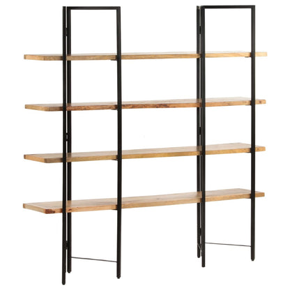 4 Tier Bookcase 160x35x160 cm Solid Mango Wood - OLBRIT