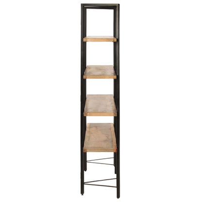 4 Tier Bookcase 160x35x160 cm Solid Mango Wood - OLBRIT