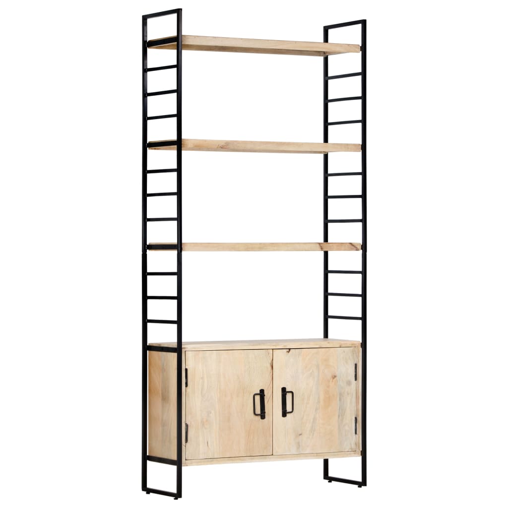 4 Tier Bookcase 80x30x180 cm Solid Mango Wood - OLBRIT