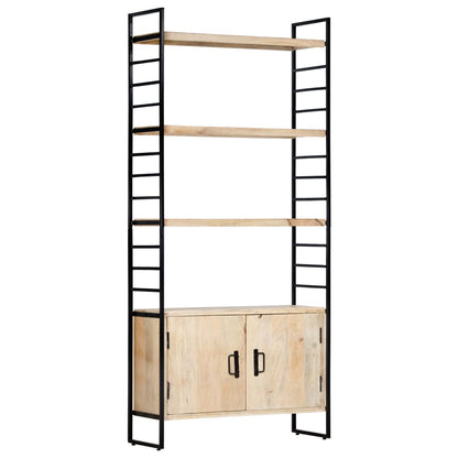 4 Tier Bookcase 80x30x180 cm Solid Mango Wood - OLBRIT