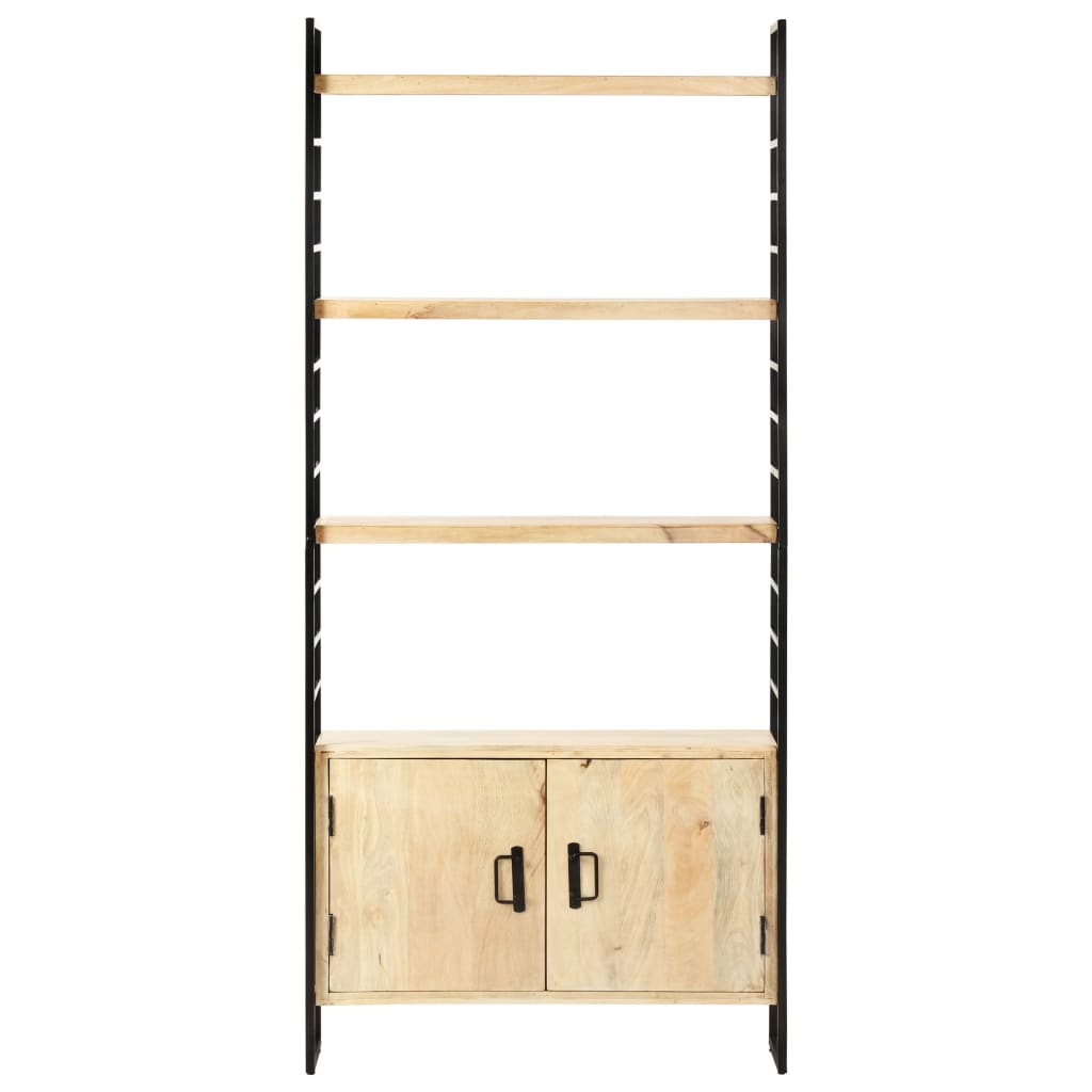 4 Tier Bookcase 80x30x180 cm Solid Mango Wood - OLBRIT