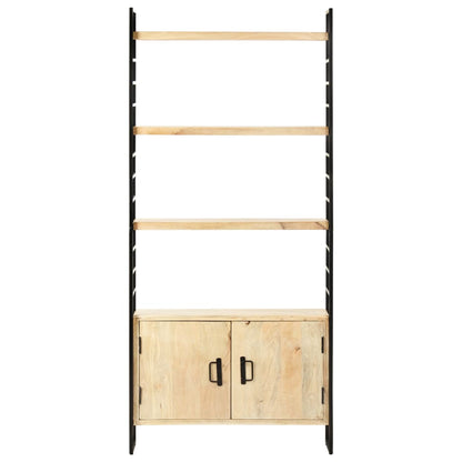 4 Tier Bookcase 80x30x180 cm Solid Mango Wood - OLBRIT