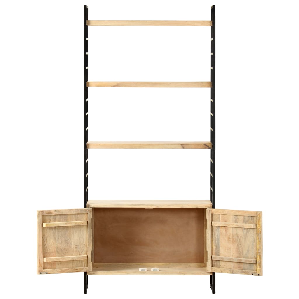 4 Tier Bookcase 80x30x180 cm Solid Mango Wood - OLBRIT