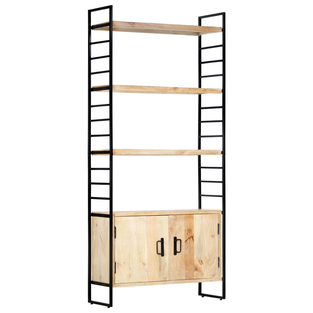 4 Tier Bookcase 80x30x180 cm Solid Mango Wood - OLBRIT