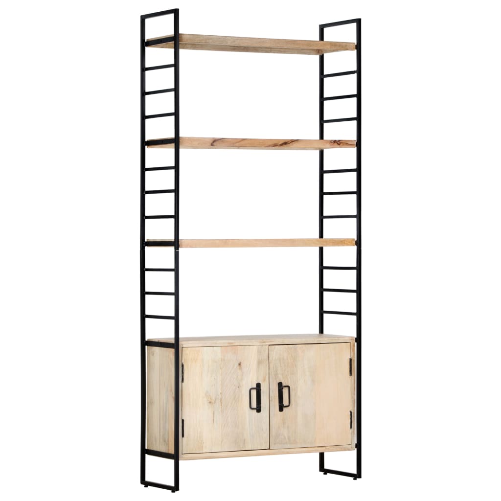 4 Tier Bookcase 80x30x180 cm Solid Mango Wood - OLBRIT