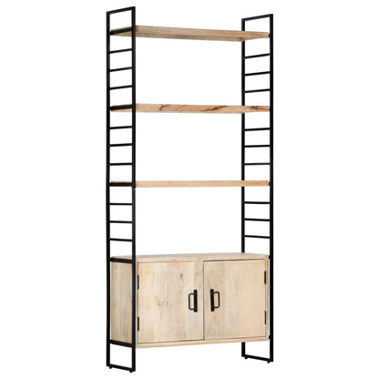4 Tier Bookcase 80x30x180 cm Solid Mango Wood - OLBRIT