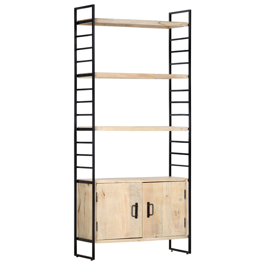 4 Tier Bookcase 80x30x180 cm Solid Mango Wood - OLBRIT