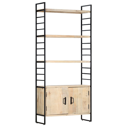 4 Tier Bookcase 80x30x180 cm Solid Mango Wood - OLBRIT