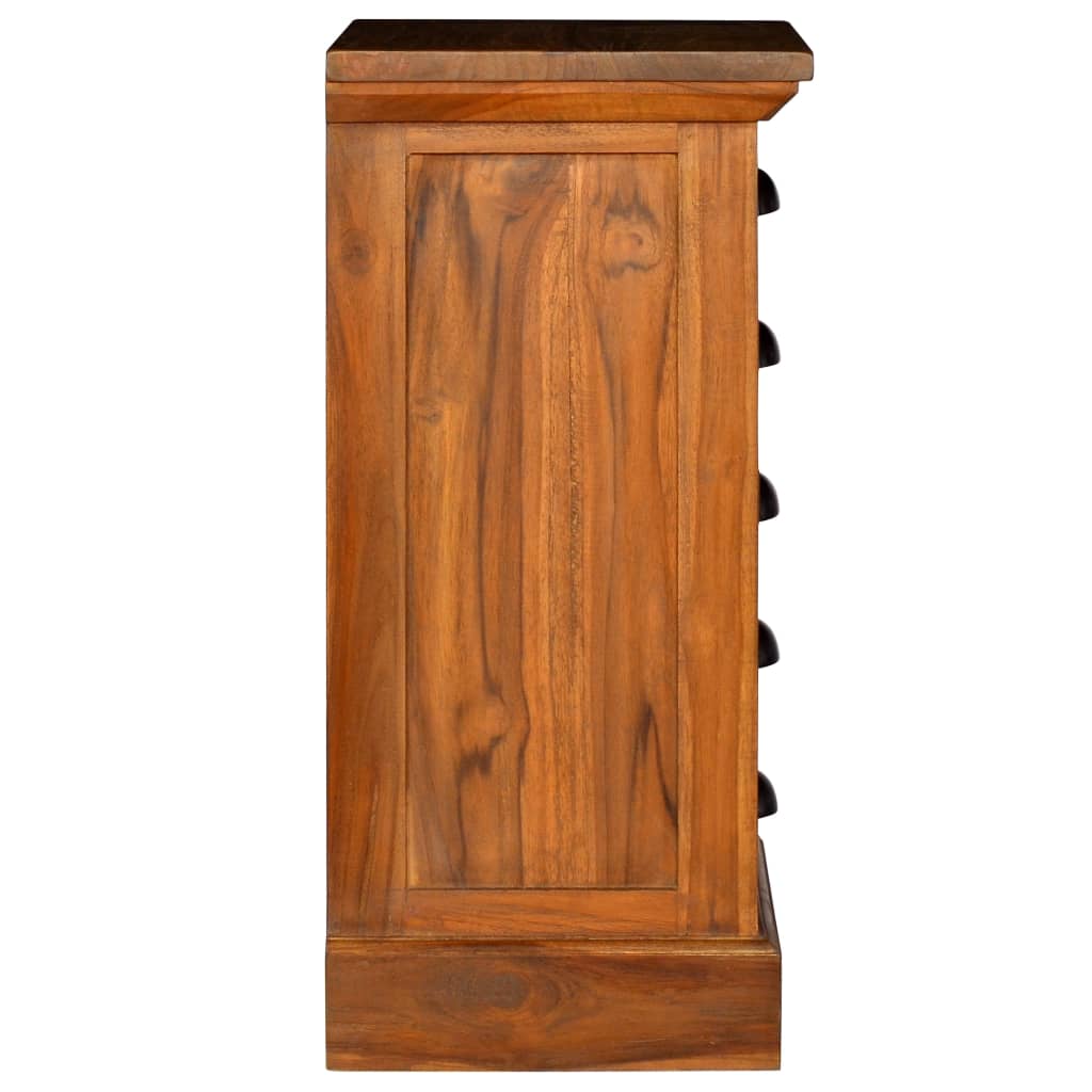 5-Drawer Cabinet 35x30x60 cm Solid Teak Wood - OLBRIT