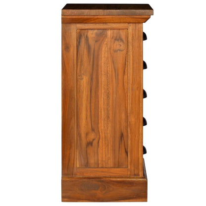 5-Drawer Cabinet 35x30x60 cm Solid Teak Wood - OLBRIT