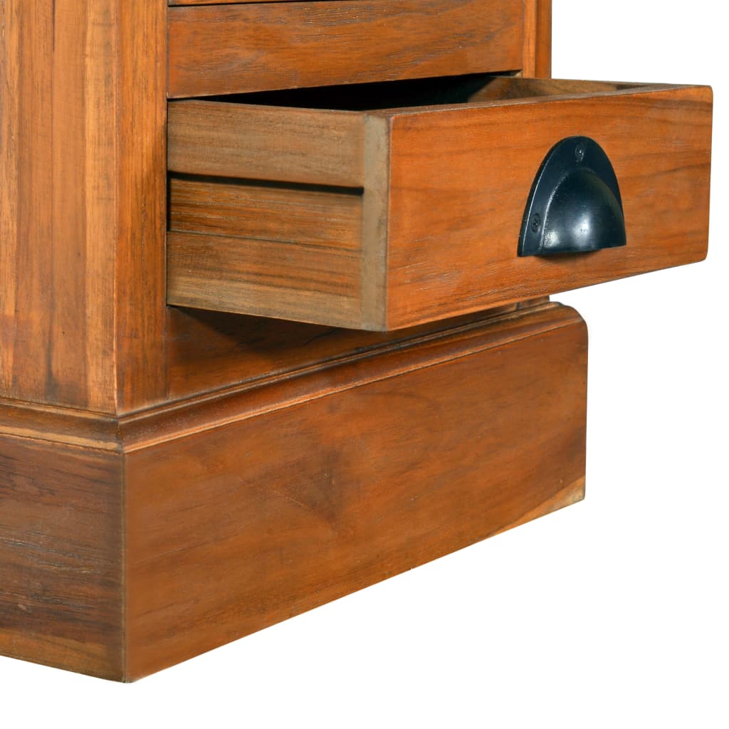5-Drawer Cabinet 35x30x60 cm Solid Teak Wood - OLBRIT