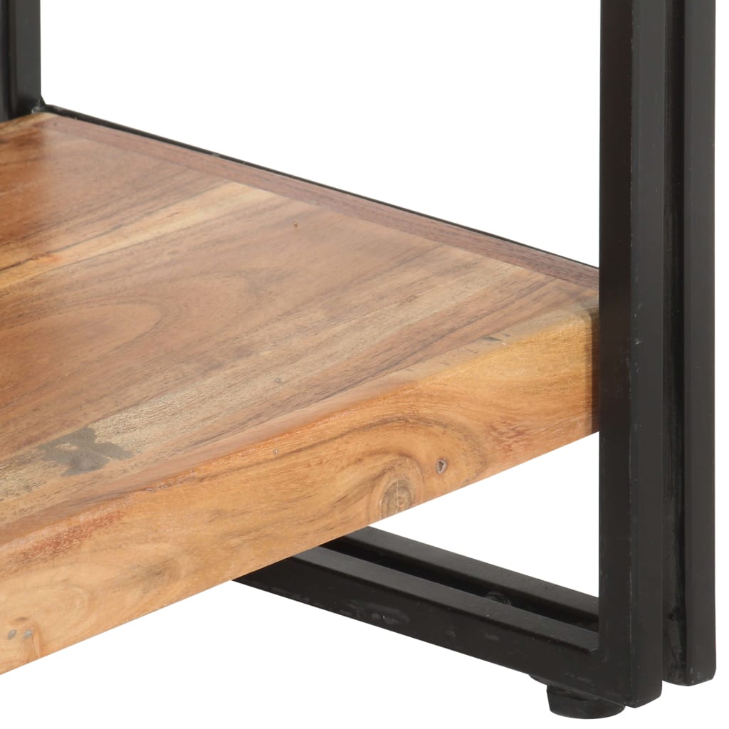 5-Tier Bookcase 140x30x180 cm Solid Acacia Wood - OLBRIT