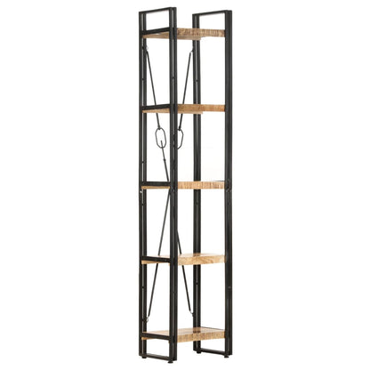 5-Tier Bookcase 39x30x180 cm Solid Mango Wood - OLBRIT