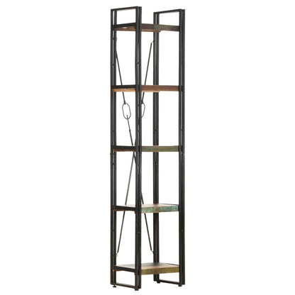 5-Tier Bookcase 40x30x180 cm Solid Reclaimed Wood - OLBRIT