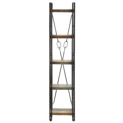 5-Tier Bookcase 40x30x180 cm Solid Reclaimed Wood - OLBRIT