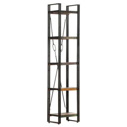5-Tier Bookcase 40x30x180 cm Solid Reclaimed Wood - OLBRIT