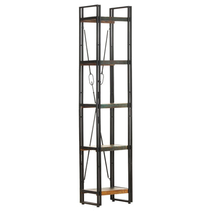 5-Tier Bookcase 40x30x180 cm Solid Reclaimed Wood - OLBRIT