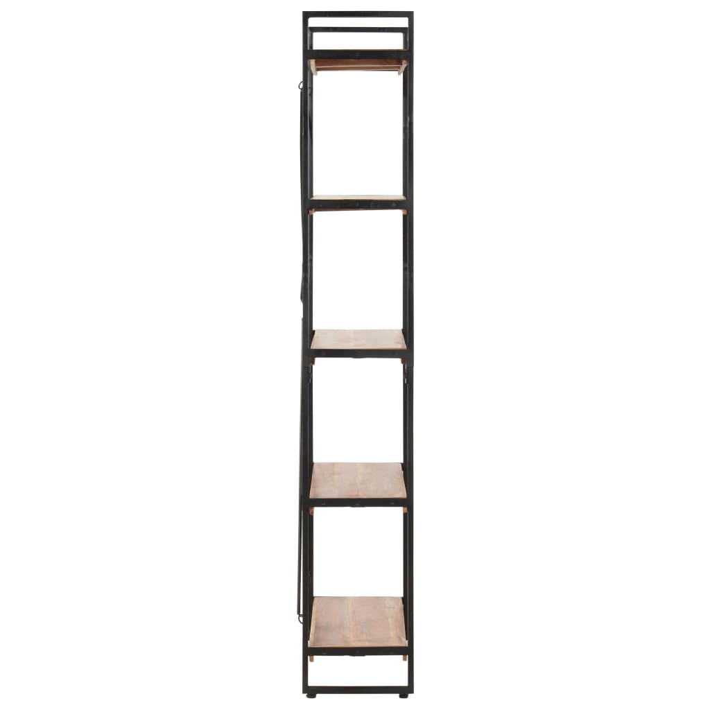5-Tier Bookcase 60x30x180 cm Solid Acacia Wood - OLBRIT