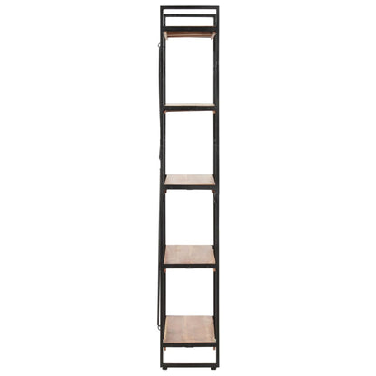 5-Tier Bookcase 60x30x180 cm Solid Acacia Wood - OLBRIT
