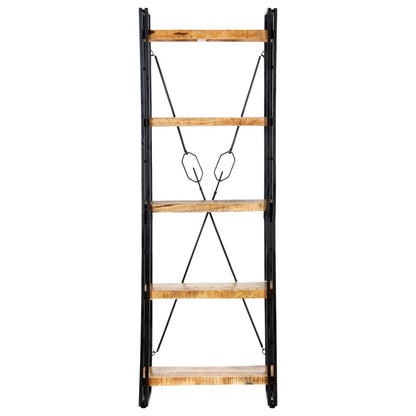 5-Tier Bookcase 60x30x180 cm Solid Mango Wood - OLBRIT