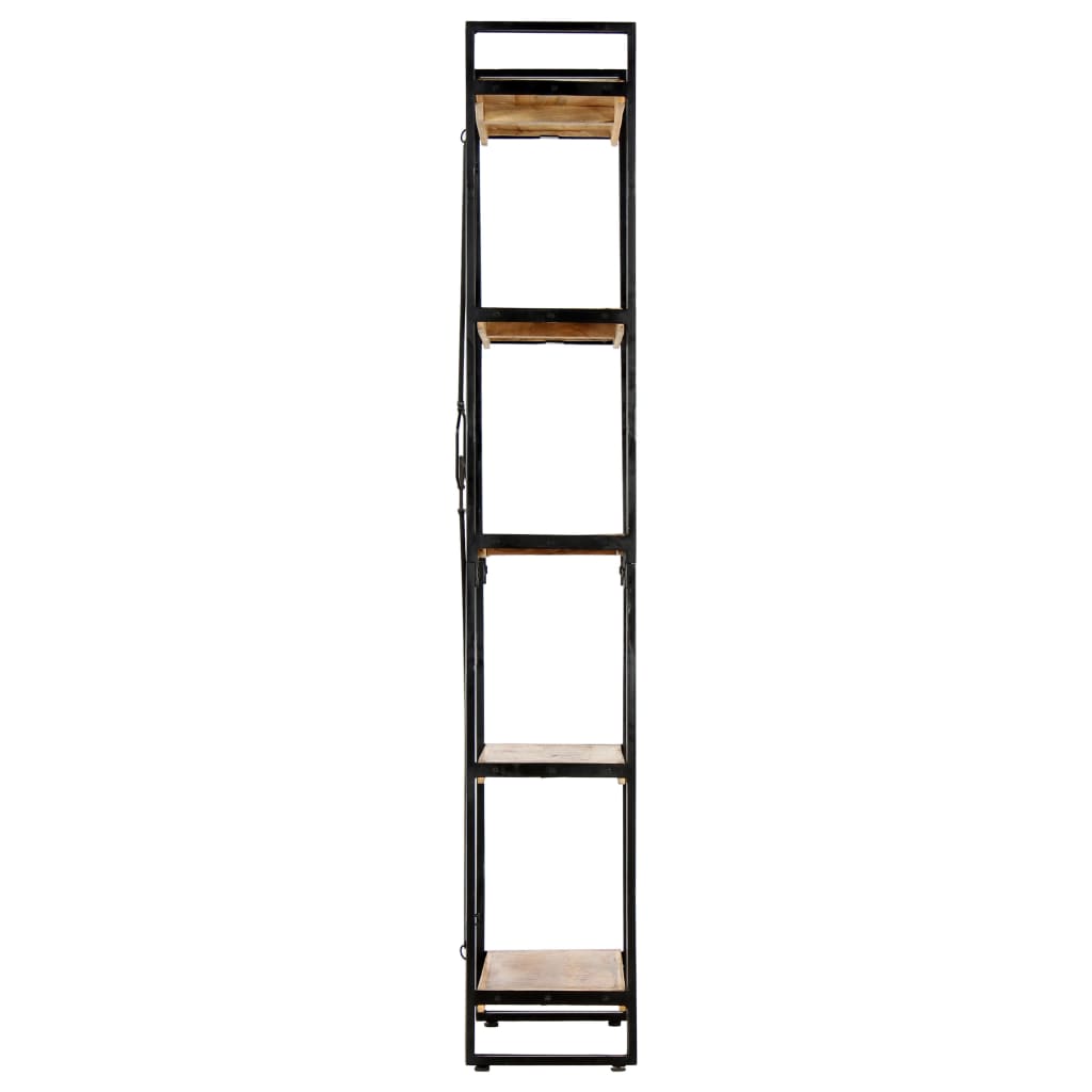 5-Tier Bookcase 60x30x180 cm Solid Mango Wood - OLBRIT