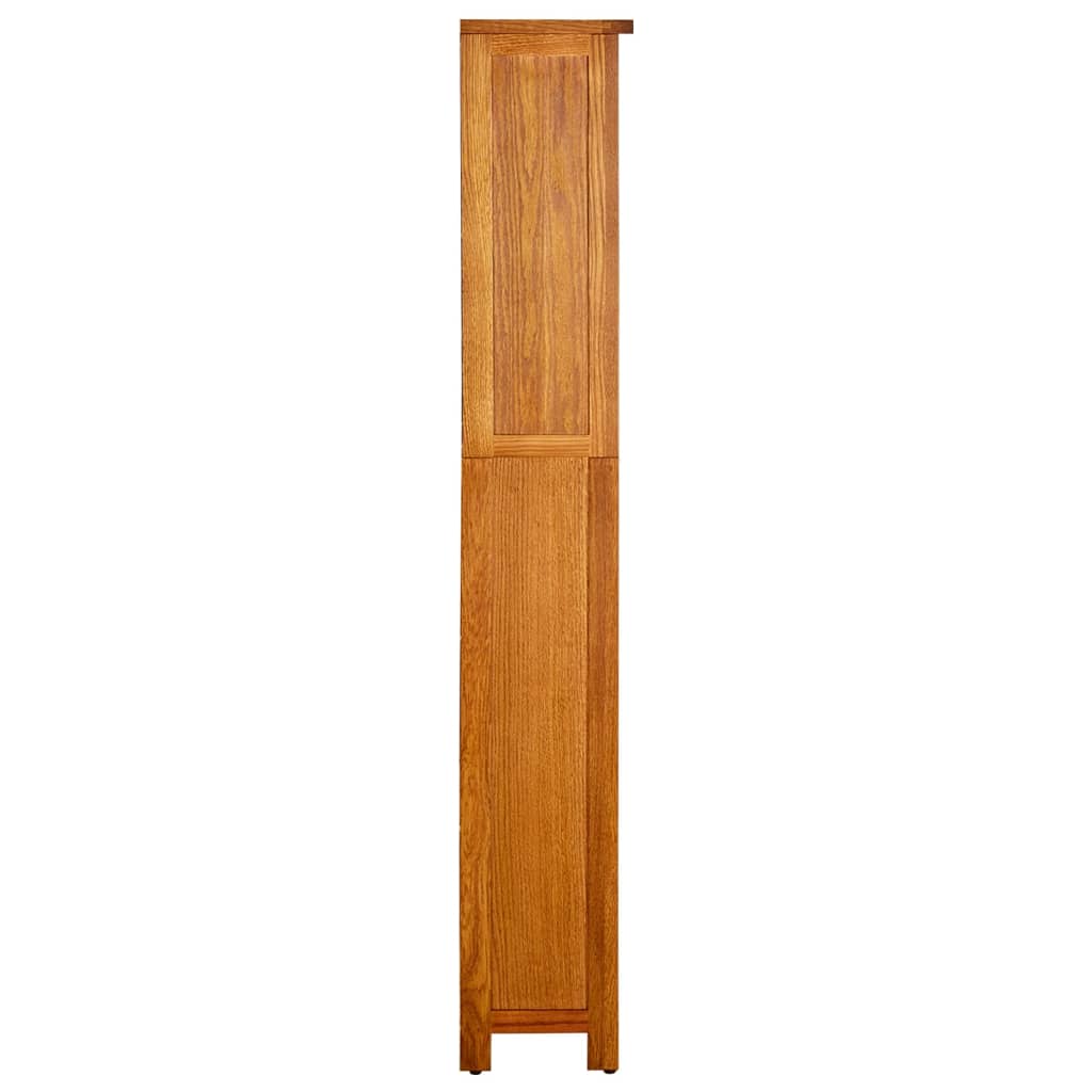 5-Tier Bookcase 70x22x140 cm Solid Oak Wood - OLBRIT