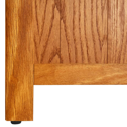 5-Tier Bookcase 70x22x140 cm Solid Oak Wood - OLBRIT