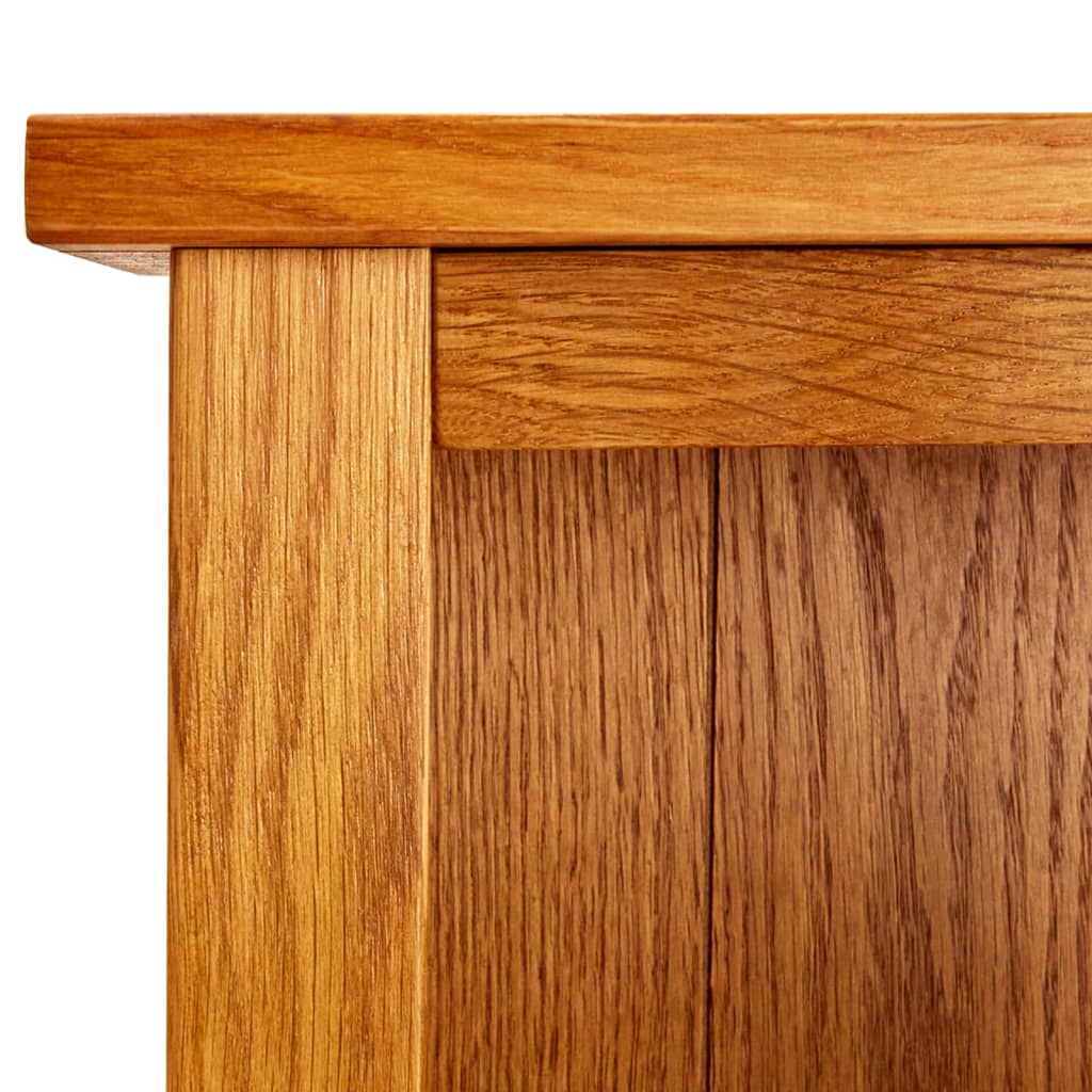 5-Tier Bookcase 70x22x140 cm Solid Oak Wood - OLBRIT