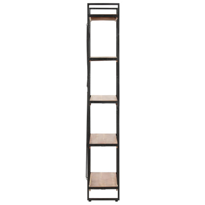 5-Tier Bookcase 90x30x180 cm Solid Acacia Wood - OLBRIT