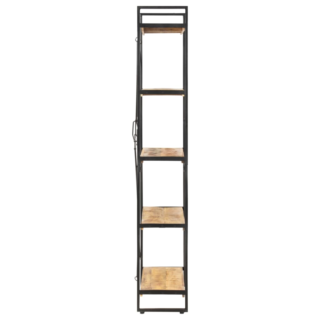 5-Tier Bookcase 90x30x180 cm Solid Mango Wood - OLBRIT