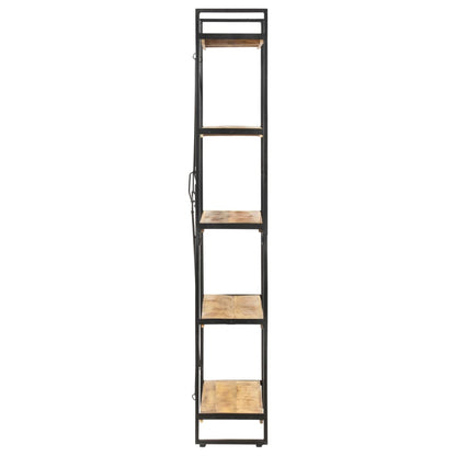 5-Tier Bookcase 90x30x180 cm Solid Mango Wood - OLBRIT