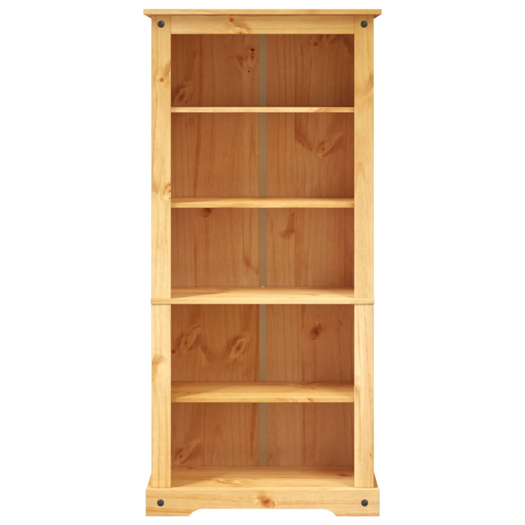 5-Tier Bookcase Mexican Pine Corona Range 81x40x170 cm - OLBRIT