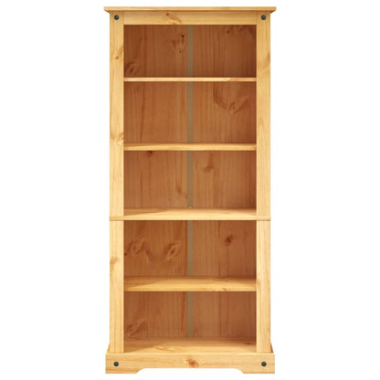 5-Tier Bookcase Mexican Pine Corona Range 81x40x170 cm - OLBRIT