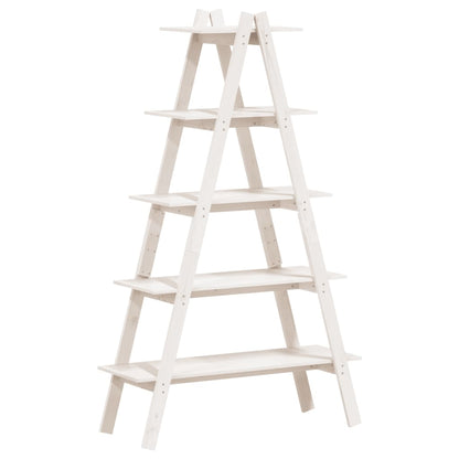 5-Tier Shelf A-shape 110x40x180.5 cm Solid Wood Pine - OLBRIT