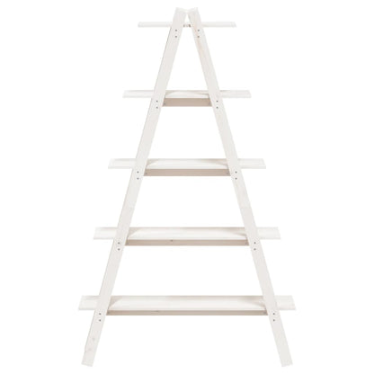 5-Tier Shelf A-shape 110x40x180.5 cm Solid Wood Pine - OLBRIT