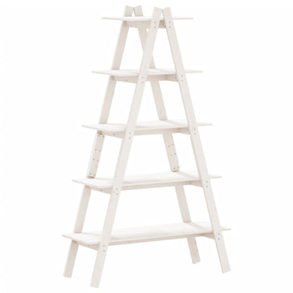 5-Tier Shelf A-shape 110x40x180.5 cm Solid Wood Pine - OLBRIT