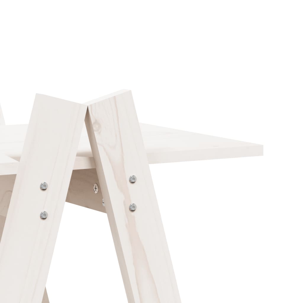 5-Tier Shelf A-shape 110x40x180.5 cm Solid Wood Pine - OLBRIT