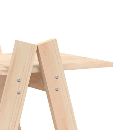 5-Tier Shelf A-shape 110x40x180.5 cm Solid Wood Pine - OLBRIT