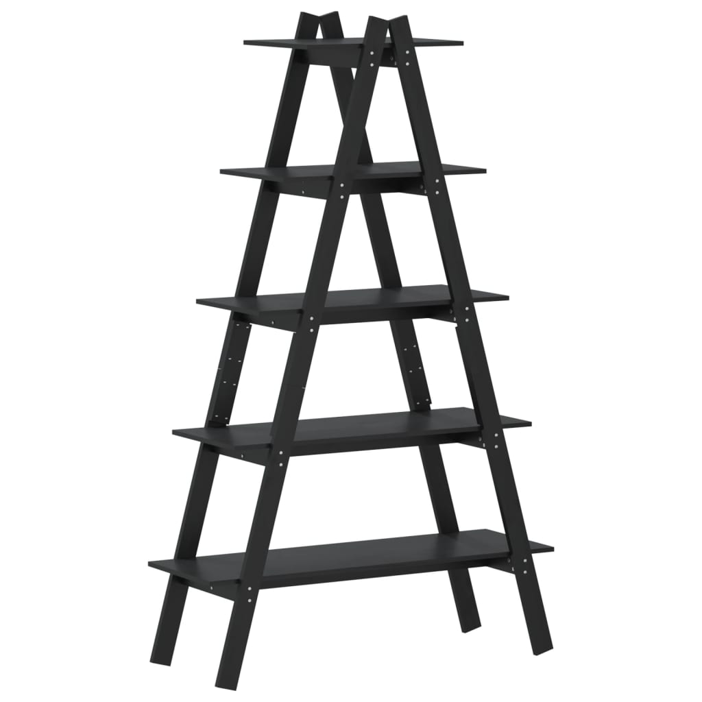 5-Tier Shelf A-shape 110x40x180.5 cm Solid Wood Pine - OLBRIT