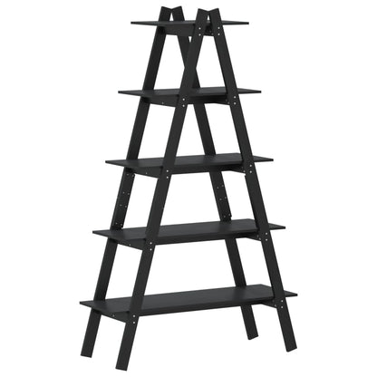 5-Tier Shelf A-shape 110x40x180.5 cm Solid Wood Pine - OLBRIT