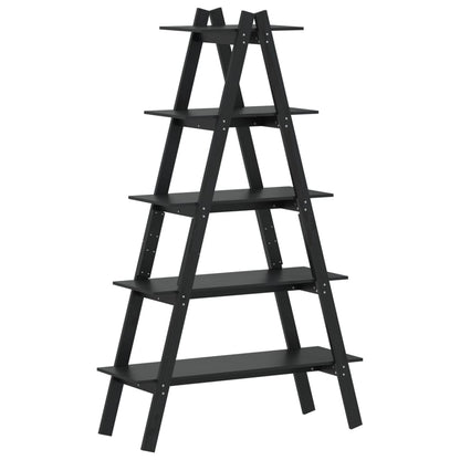 5-Tier Shelf A-shape 110x40x180.5 cm Solid Wood Pine - OLBRIT