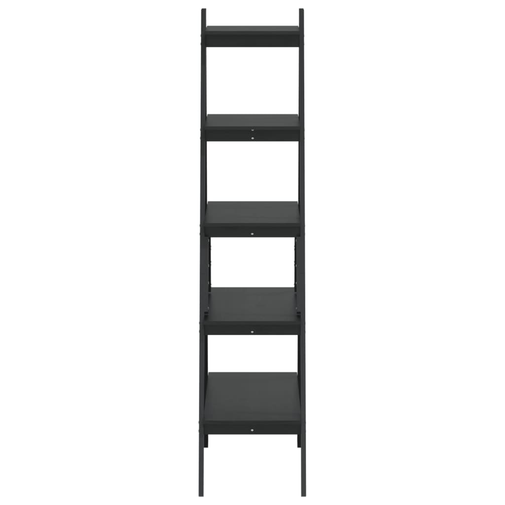 5-Tier Shelf A-shape 110x40x180.5 cm Solid Wood Pine - OLBRIT