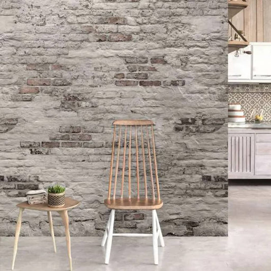 Photo Mural Old Brick Wall Grey - OLBRIT