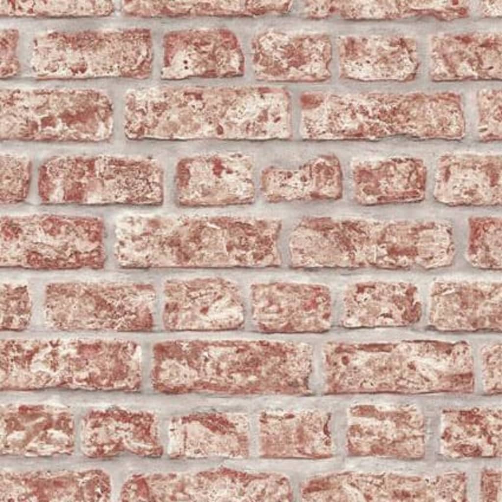 Wallpaper Bricks Red and Grey - OLBRIT