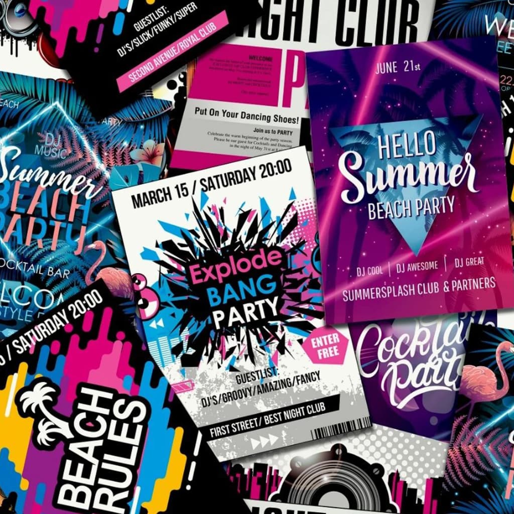 Good Vibes Wallpaper Club Posters Purple and Pink - OLBRIT
