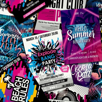 Good Vibes Wallpaper Club Posters Purple and Pink - OLBRIT