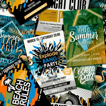 Good Vibes Wallpaper Club Posters Green and Orange - OLBRIT