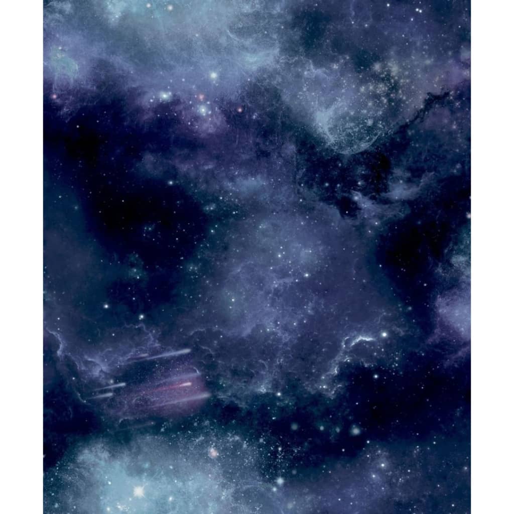 Good Vibes Wallpaper Galaxy with Stars Black and Purple - OLBRIT